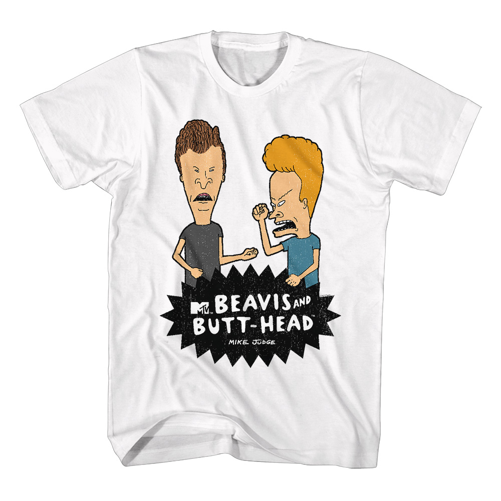 Beavis and Butthead Rocking Out White T-shirt | eBay